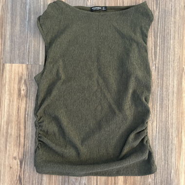 Khaki Sleeveless Top