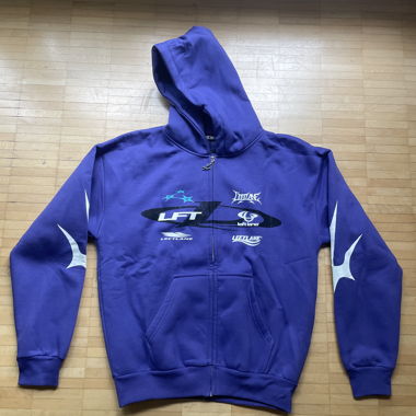 Hoodie zippé violet