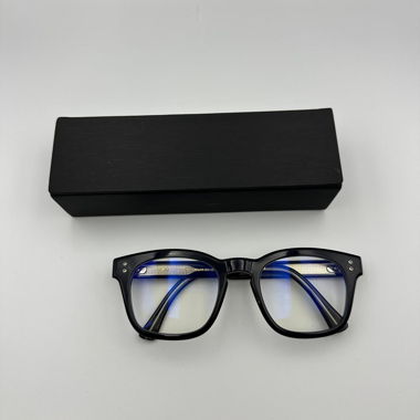 Dita dark blue glasses with case