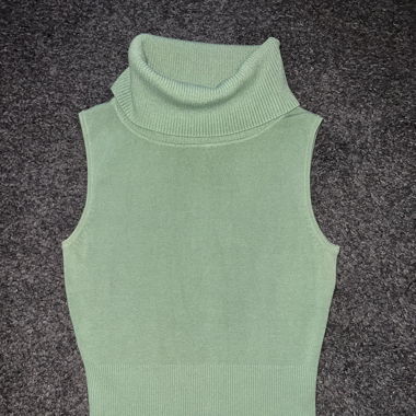 YiFan Rollkragenpullover/Pullunder grün Grösse L