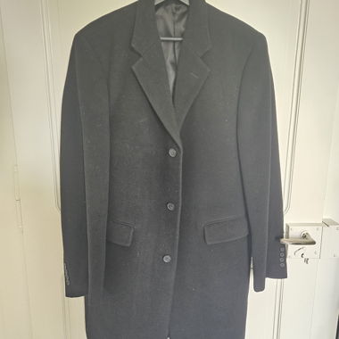 Coat Wool cashmere black ! L