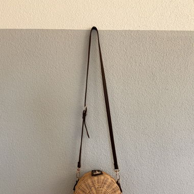 Strabdkorb Tasche in beige und braun