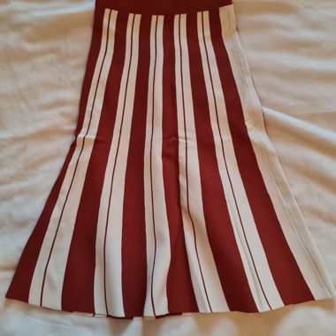 Roberto Collina Striped Midi Skirt S