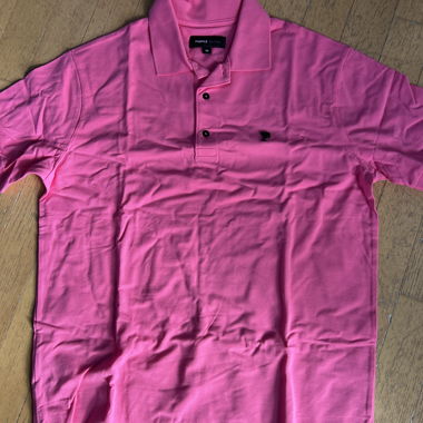 Polo di marca nuovo di zecca fucsia‑viola