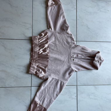 Hoodie mit Satin-Details