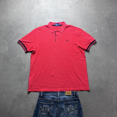Polo Vintage Fred Perry Rossa Taglia XL
