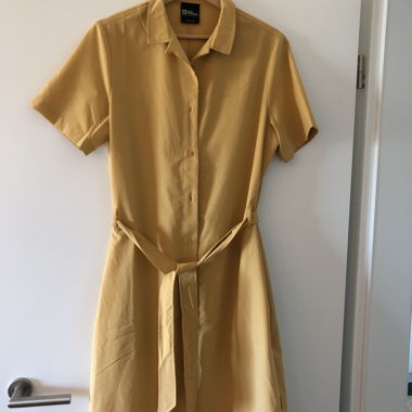 Abito camicia giallo