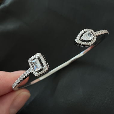 Zyrkonia cubic stainless steel bracalet luxury