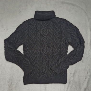 Maglione a treccia Ralph Lauren nero
