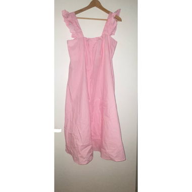 Robe mi-longue rose tendre Gr.38