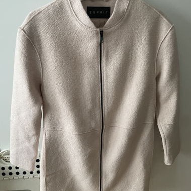 Cappotto Esprit rosa chiaro con cerniera