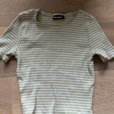 short-sleeve shirt - green/white