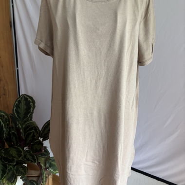 beiges langes Shirt/Shirtkleid