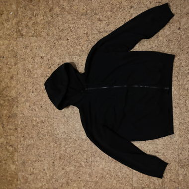 Black Oversize zip Hoodie