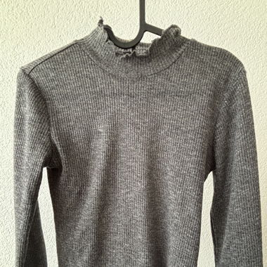 graues langarmshirt 