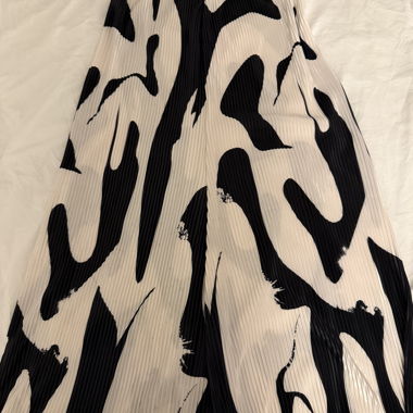 Gonna plissettata stampata bianco e nero – Taglia S/M