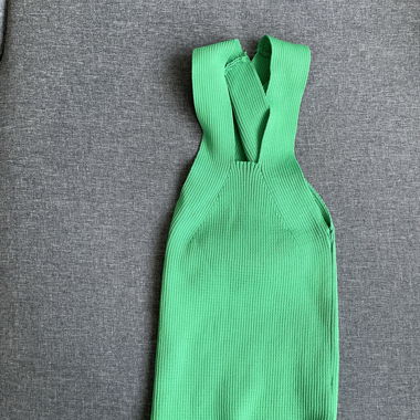  Grünes überkreuztes Top onesize neu 