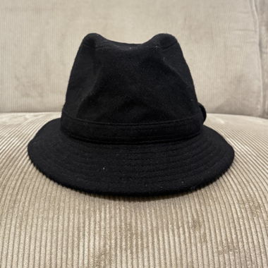 Comme des Garçons SHIRT Hat – Black Wool Fedora