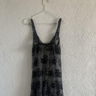blumen mesh kleid