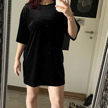 samt t-shirt/kleid