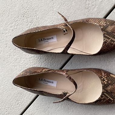 Mary Jane cuir croco LK Bennett