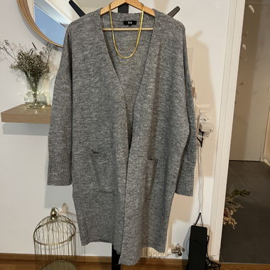Grey Long Cardigan