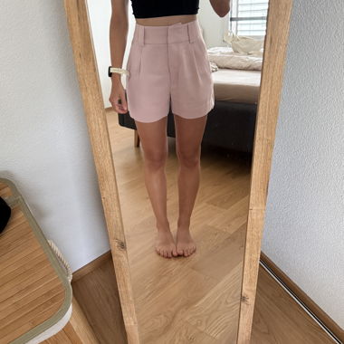 Pink High-Waist Shorts