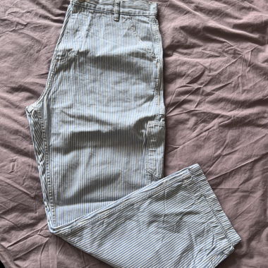 Jeans Carhartt a righe, logo cuore
