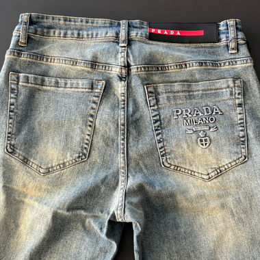Jeans di denim Prada