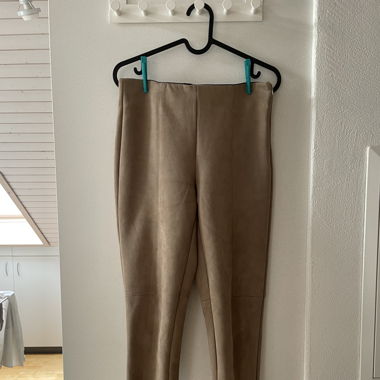 Wildleder Leggins beige