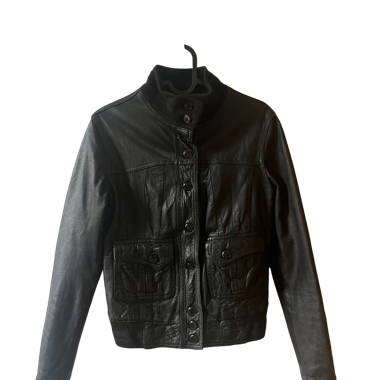 Vintage-Lederjacke