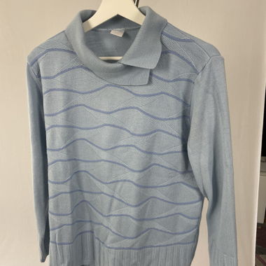 strickpullover hellblau