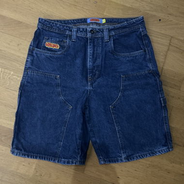 Logo Denim Shorts