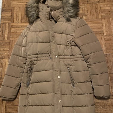 Manteau d'hiver matelassé beige