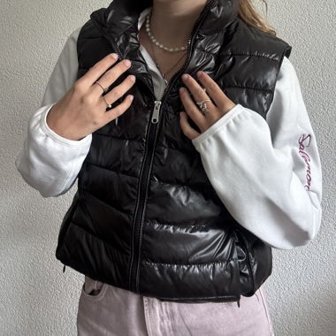 Doudoune sans manches noire