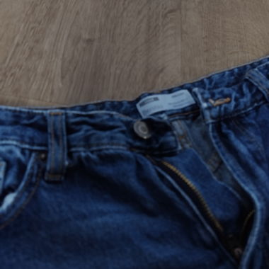 Jeans in denim a gamba dritta