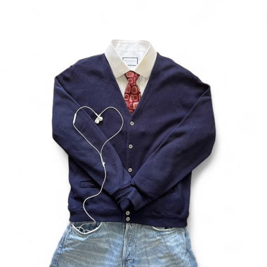Maglione cardigan vintage Lahmar taglia M