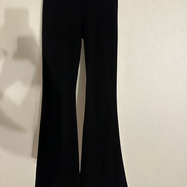 Pantalon évasé noir