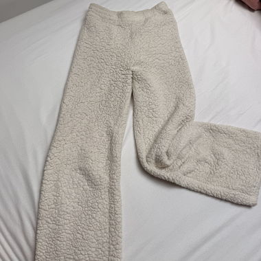 Pantalon polaire beige