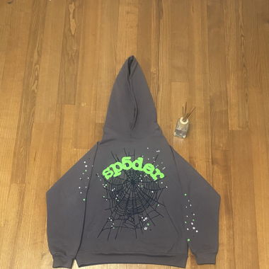 Sp5der slate grey hoodie / spider worldwide