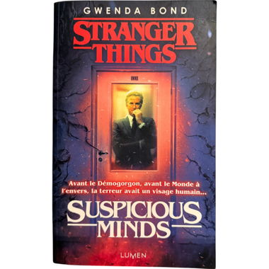 LIVRE STRANGER THINGS "SUSPICIOUS MINDS"