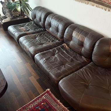 Vintage leder sofa 