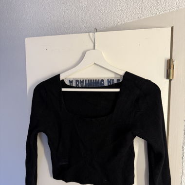 Langarm Crop Top