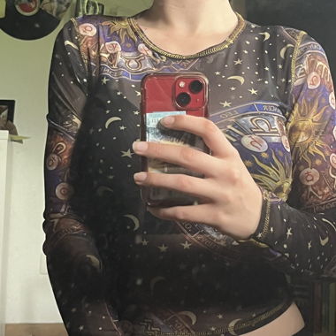 Astrology Mesh Top
