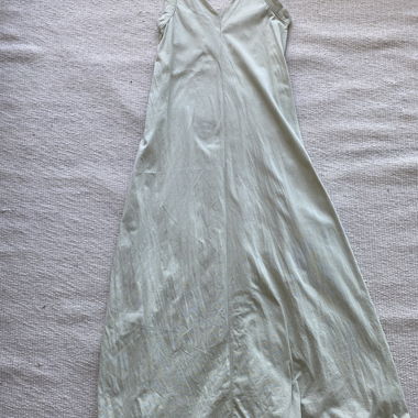 Robe vert clair à bretelles