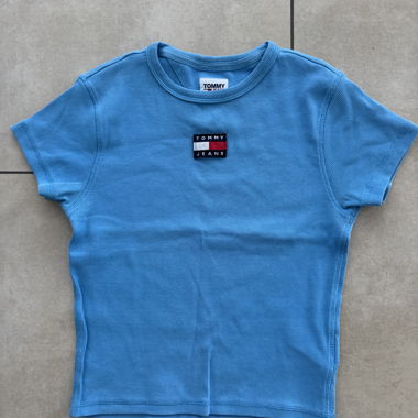Tommy Jeans women's T-shirt XS – light blue
