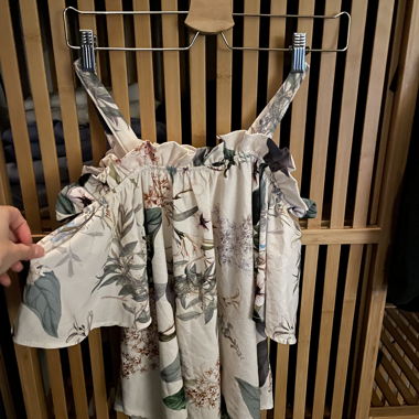 Zebra Blumen-Top XS