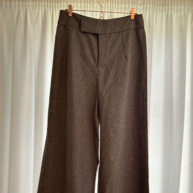 Braune High Waist Arbeitshose