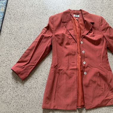 Red Long Blazer
