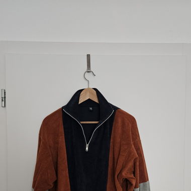 Herbstlicher leicht-Fleece Pulli Grösse S